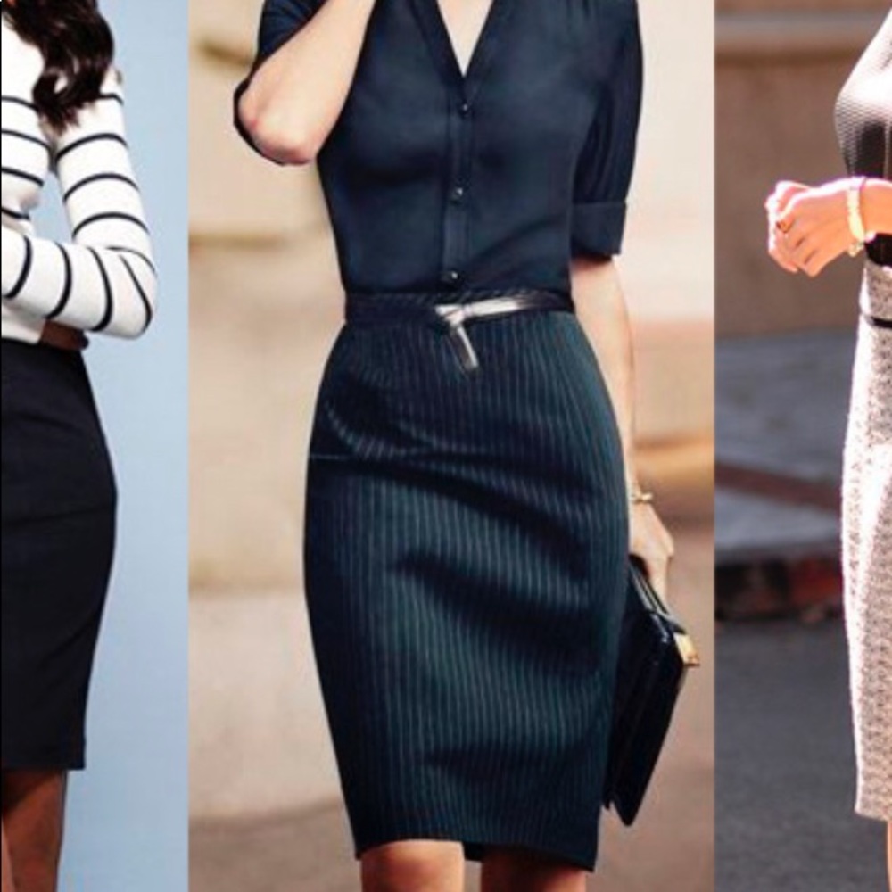 Banana Republic Stripe Pencil Skirt Size 4 Career
